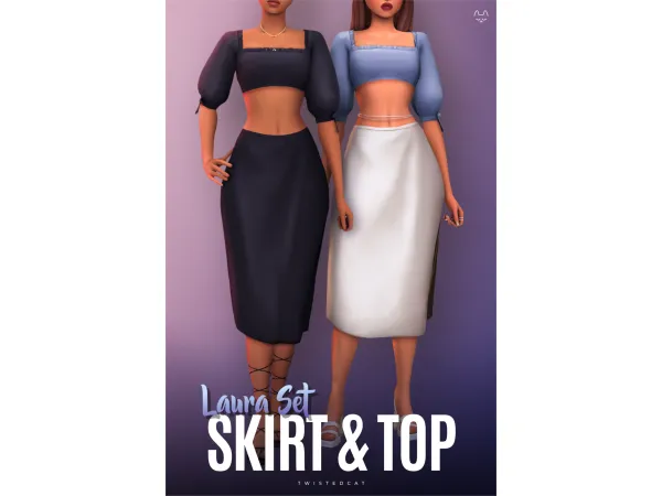 Maxis Match Laura Set(Download) by TwistedCat - The Sims 4 Custom Content