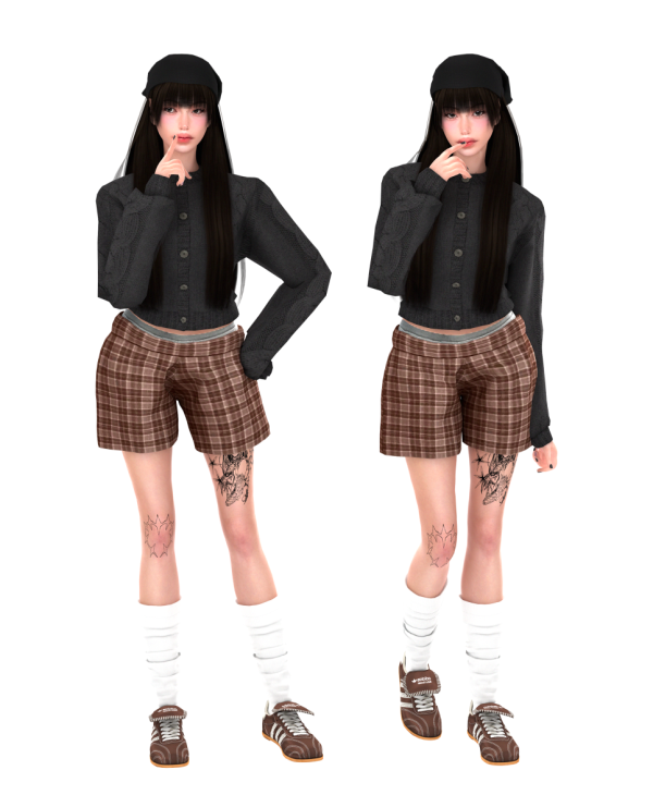 Alpha lookbook 3 sims by simsfinds - The Sims 4 Custom Content