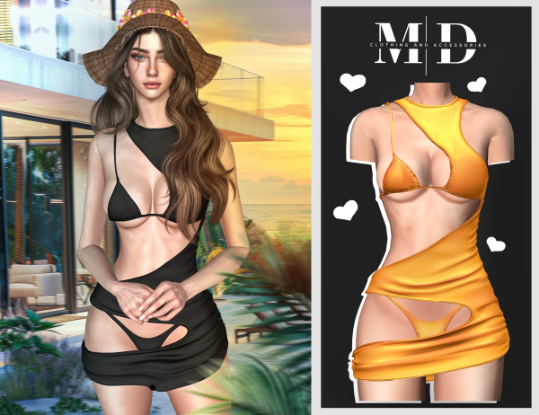 Alpha Valeri Swimsuit for Women by mydarling20 - The Sims 4 Custom Content