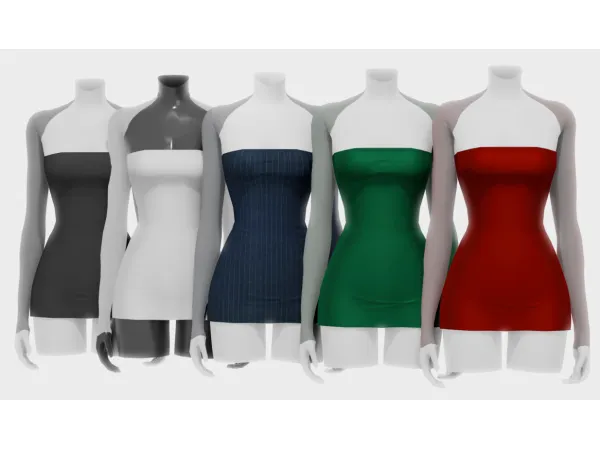 Alpha [B0T0XBRAT] Charlotte Dress - The Sims 4 Custom Content
