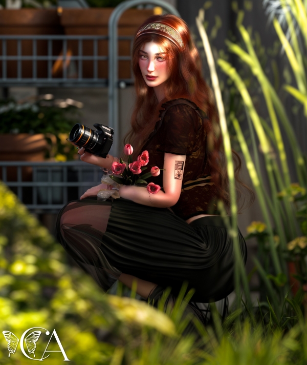 Mix [CA21] Muse Posepack by chicaura - The Sims 4 Custom Content