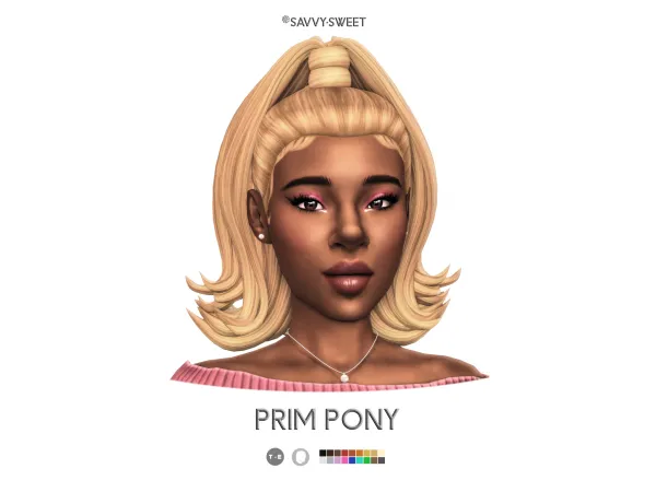 Maxis Match Prim Pony by savvysweet - The Sims 4 Custom Content