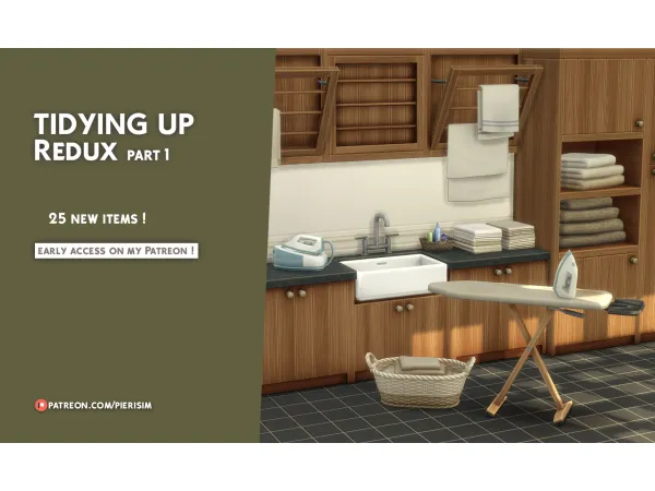 Maxis Match TIDYING UP Redux part 1 by pierisim - The Sims 4 Custom Content