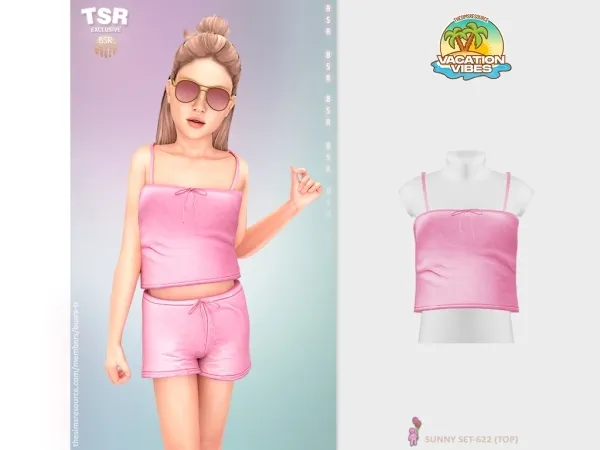 Mix ChildF SUNNY SET 622 (TOP) BD1582 - The Sims 4 Custom Content
