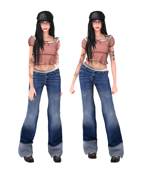 Alpha lookbook 2 sims by simsfinds - The Sims 4 Custom Content
