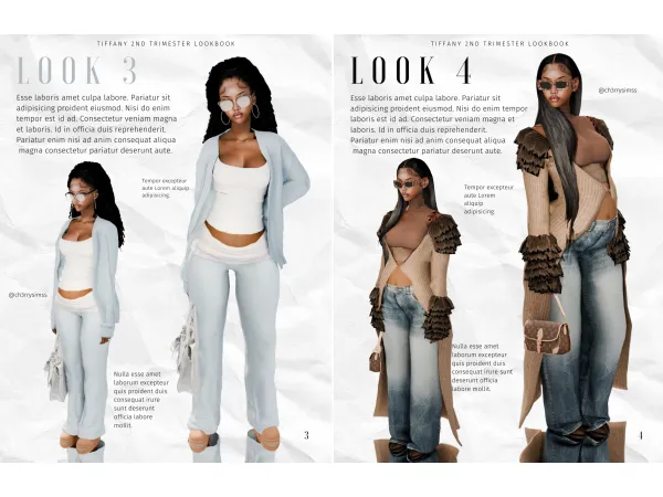 tiffany 2nd trimester lookbook 3 and 4 by ch3rrysimss