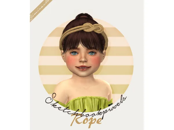 Alpha simiracle Sketchbookpixels Rope Toddler Version 3T4 - The Sims 4 Custom Content