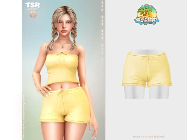 Mix SUNNY SET 621 (SHORT) BD1581 - The Sims 4 Custom Content