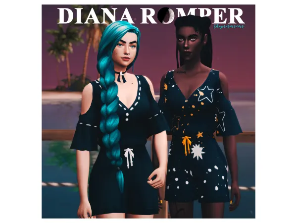 Maxis Match theprismsims diana romper - The Sims 4 Custom Content