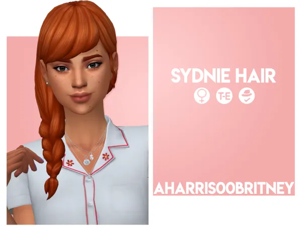 Maxis Match Sydnie Braids by aharris00britney - The Sims 4 Custom Content