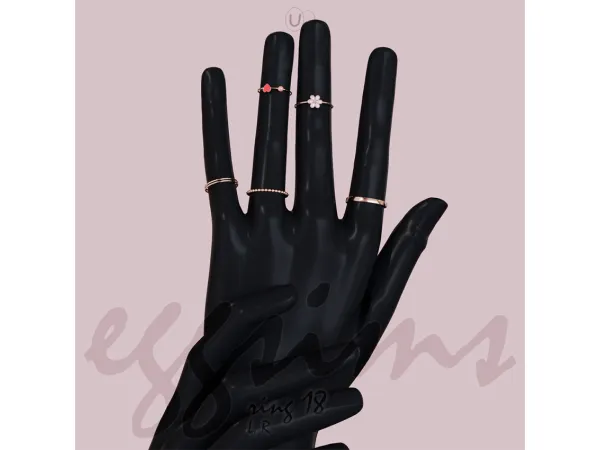 Alpha ring 18 by eggu_sims - The Sims 4 Custom Content