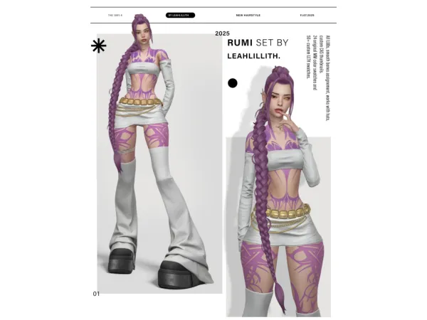 Maxis Match Rumi Hairstyle Accessories by leahlillith - The Sims 4 Custom Content