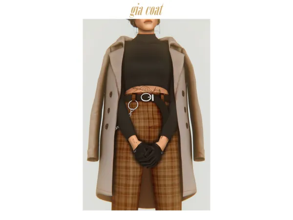 Maxis Match bonus u00abgiau00bb coat accessory by clumsyalien - The Sims 4 Custom Content