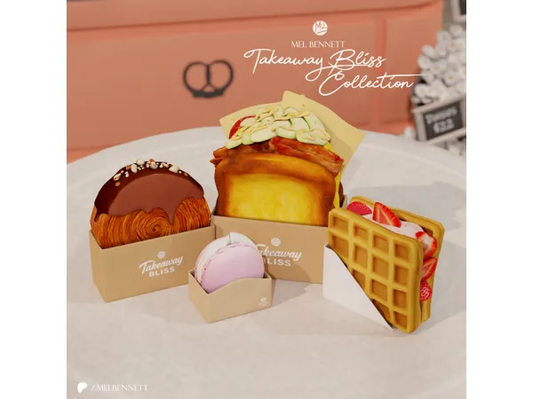 Mix Takeaway Bliss Collection - The Sims 4 Custom Content