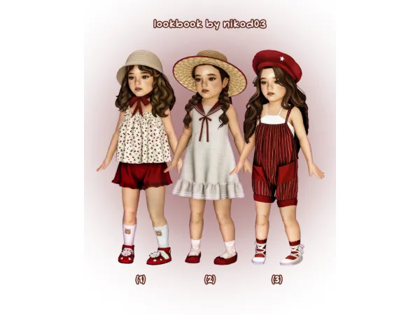 Mix hot summer lookbook by nikod03 - The Sims 4 Custom Content