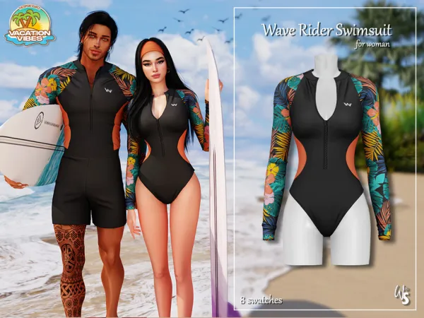 VacationVibes - Wave Rider Swimsuit for woman