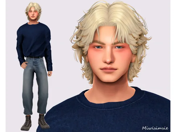 Mix Jeffrey Hanley by miwisimsie - The Sims 4 Custom Content