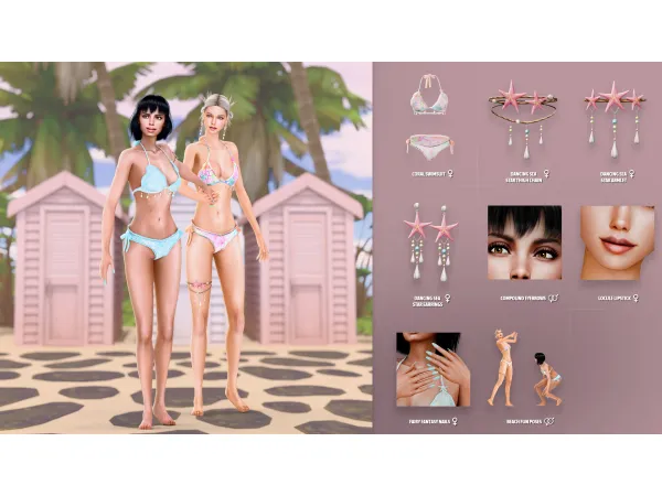 Alpha SUMMER FUN PART ONE by ModCo Studios - The Sims 4 Custom Content