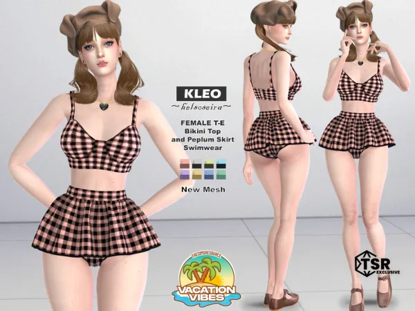 Mix KLEO Swimwear by Helsoseira - The Sims 4 Custom Content