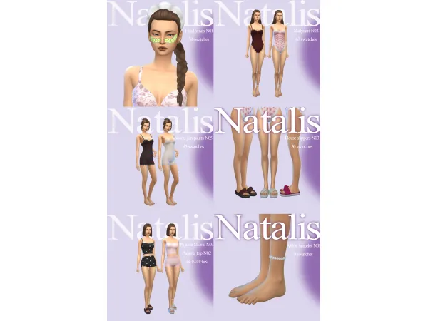 Maxis Match Women's Home Clothes July 2025 by Natalis - The Sims 4 Custom Content
