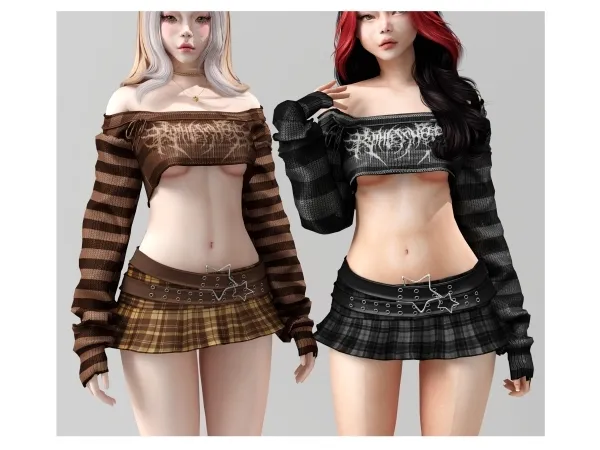 Mix u2605 Gotic doll Mini Set u2605 - The Sims 4 Custom Content
