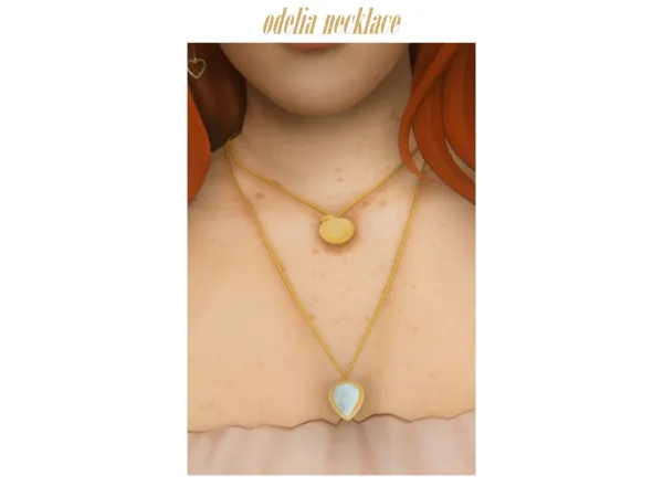 Maxis Match u00abodeliau00bb necklace - The Sims 4 Custom Content