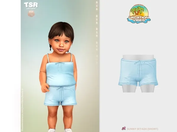 Mix InfantF SUNNY SET 624 (SHORT) BD1587 - The Sims 4 Custom Content