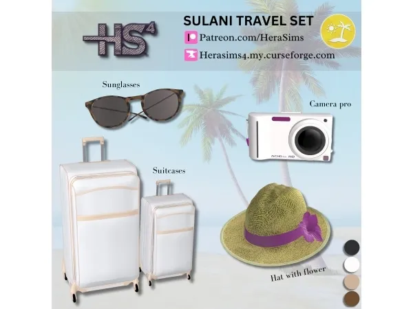 Alpha Sulani travel set - The Sims 4 Custom Content