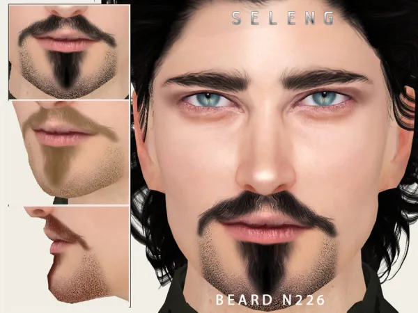 Alpha Beard N226 by Seleng - The Sims 4 Custom Content