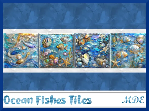 Alpha Ocean Fishes Tiles by MDEMDE - The Sims 4 Custom Content