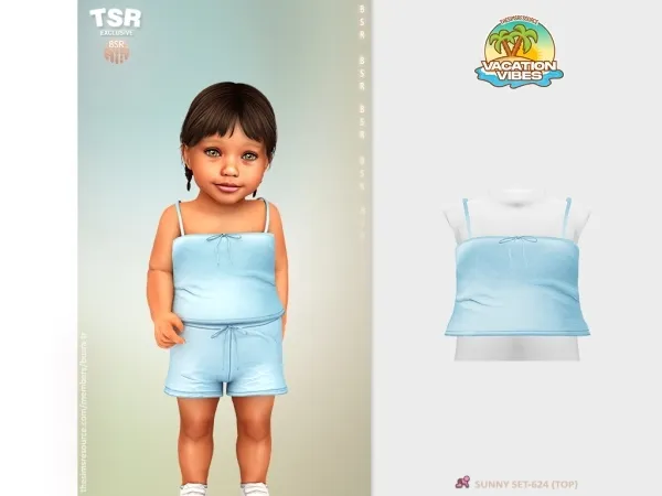 Mix InfantF SUNNY SET 624 (TOP) BD1586 by busratr - The Sims 4 Custom Content