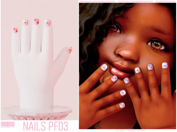 Alpha Nails PF03 - The Sims 4 Custom Content