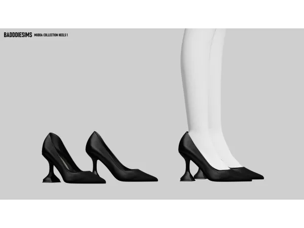 Alpha MUDDA COLLECTION HEELS1 by badddiesims - The Sims 4 Custom Content