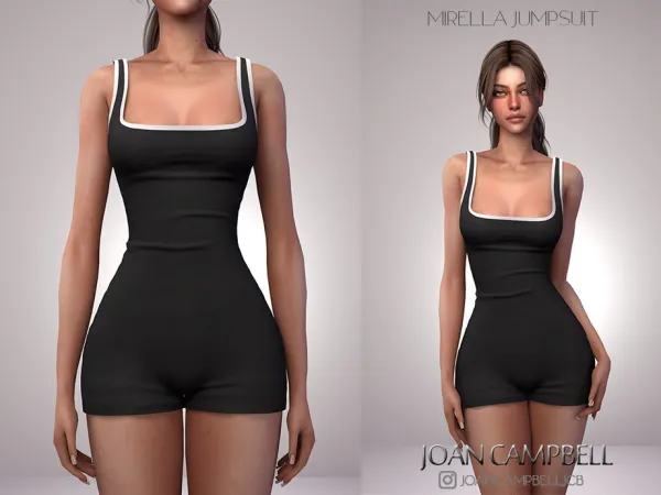 Alpha MIRELLA JUMPSUIT by Joan_Campbell_Beauty_ - The Sims 4 Custom Content