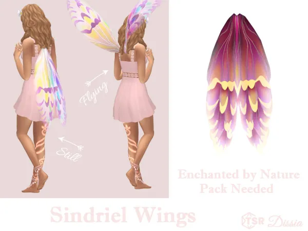 Mix Sindriel Wings by Dissia - The Sims 4 Custom Content
