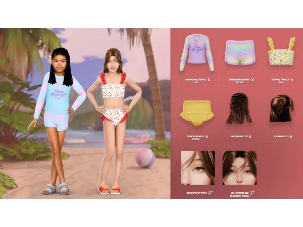Alpha SUMMER FUN PART THREE by ModCo Studios - The Sims 4 Custom Content