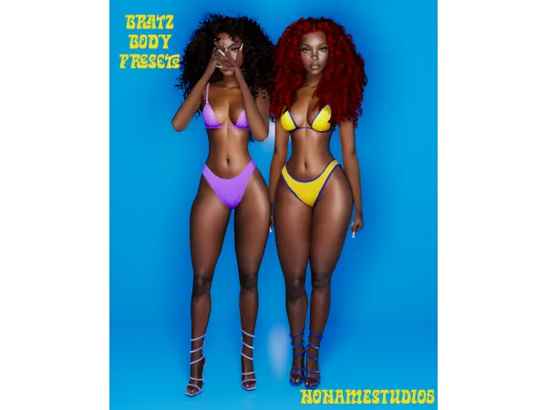 Alpha Bratz Body Presets by nonvmestudios - The Sims 4 Custom Content
