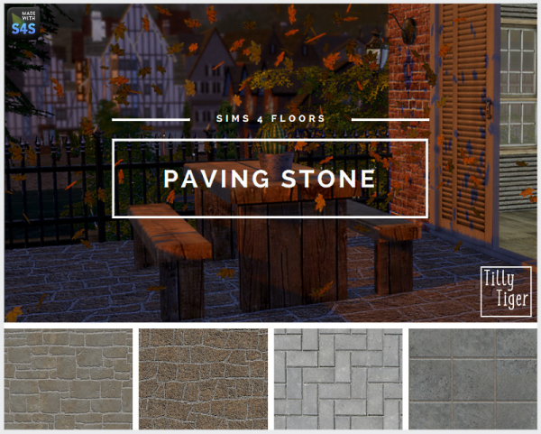 Alpha TT Paving Tiles by simsfinds - The Sims 4 Custom Content