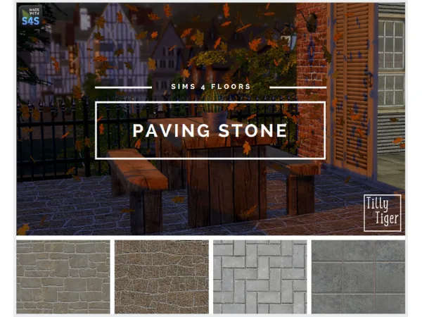 Alpha TT Paving Tiles by tillytiger99 - The Sims 4 Custom Content