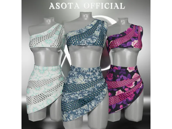 Alpha [ASOTA OFFICIAL] Maria Short Dress - The Sims 4 Custom Content