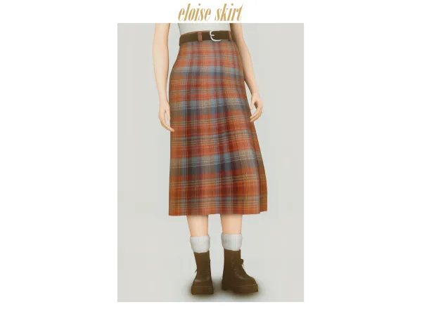 Maxis Match u00abeloiseu00bb skirt by clumsyalien - The Sims 4 Custom Content