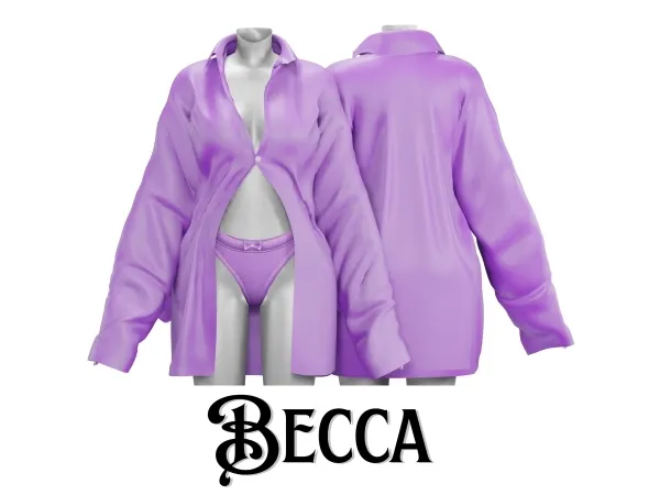 Alpha Mommy Vibes Collections u2013Relaxed Shirt Set - The Sims 4 Custom Content