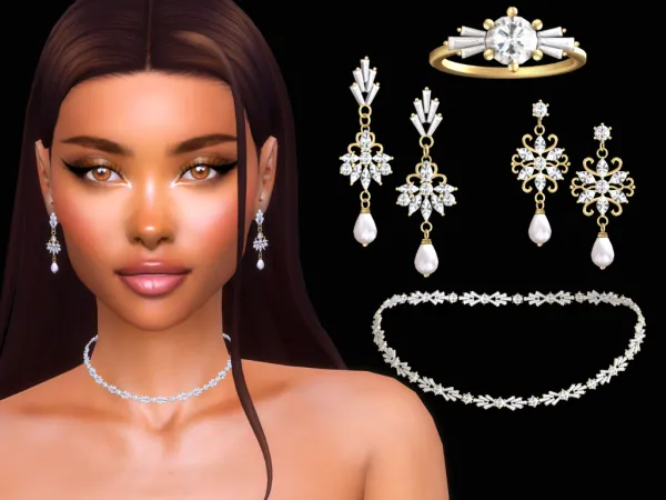 Mix Bridal Set - The Sims 4 Custom Content