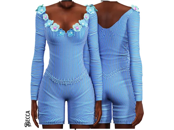 Alpha Mommy Vibes Collection u2013 Lily Jumpsuit - The Sims 4 Custom Content