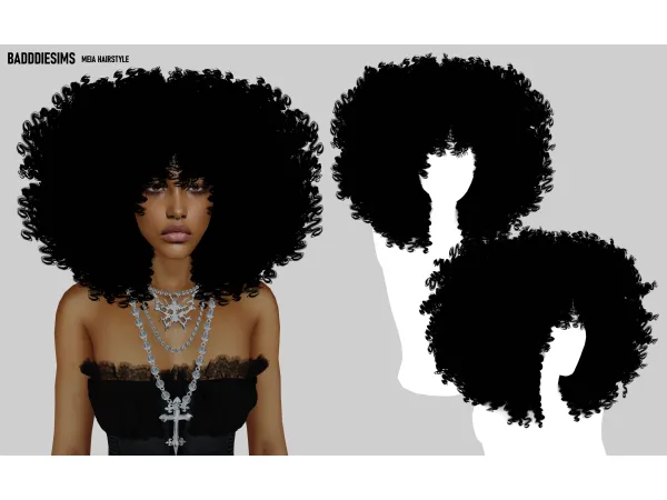 Alpha MEIA HAIRSTYLE by badddiesims - The Sims 4 Custom Content
