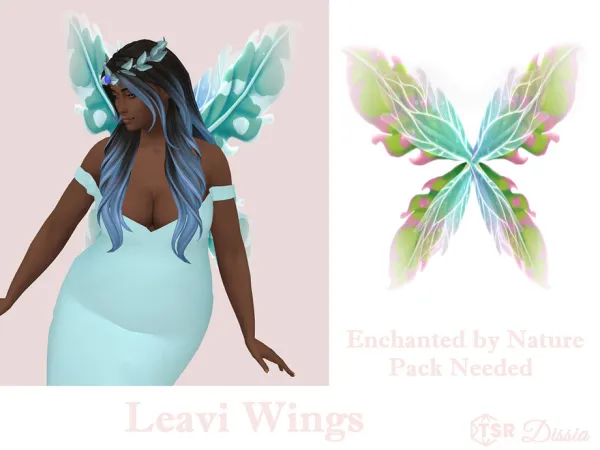 Mix Leavi Wings by Dissia - The Sims 4 Custom Content