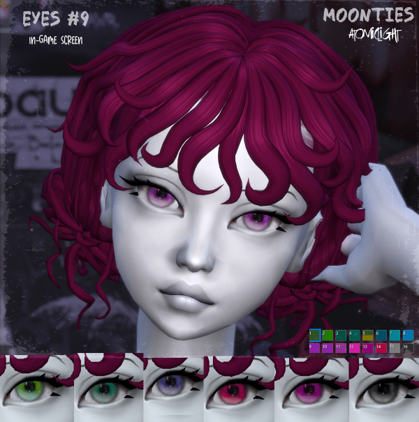 Maxis Match Moonties eyes 9 and 10 by atomiclight - The Sims 4 Custom Content