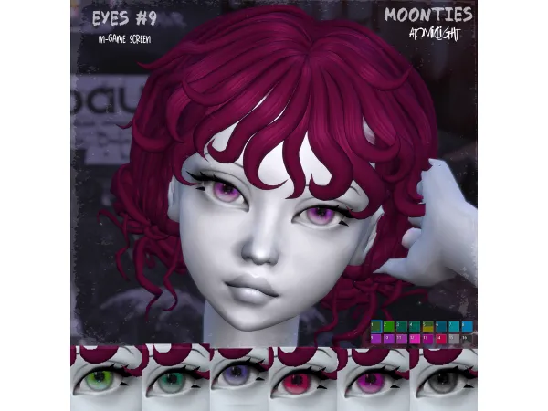 Maxis Match Moonties eyes 9 and 10 by atomiclight - The Sims 4 Custom Content