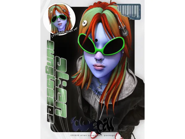Maxis Match 250826 alien sunglasses by xbluepillx - The Sims 4 Custom Content