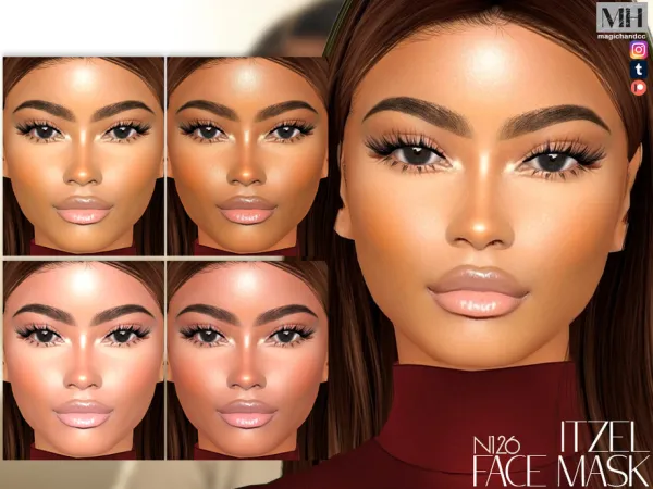 Alpha Itzel Face Mask N126 - The Sims 4 Custom Content